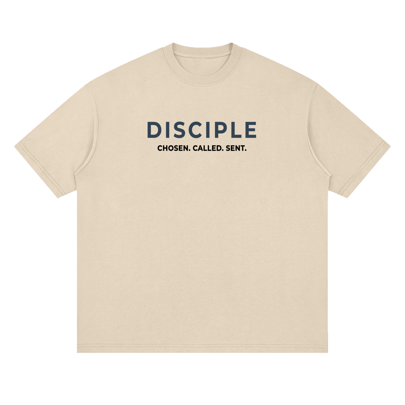 100% Disciple Drop Shoulder Tee — Light Blue