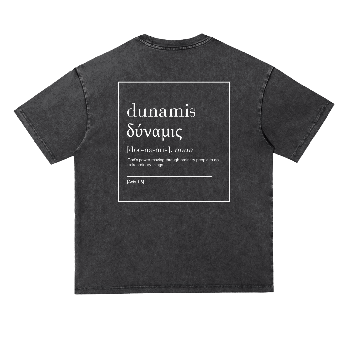 Dunamis Snow Washed Oversize Tee