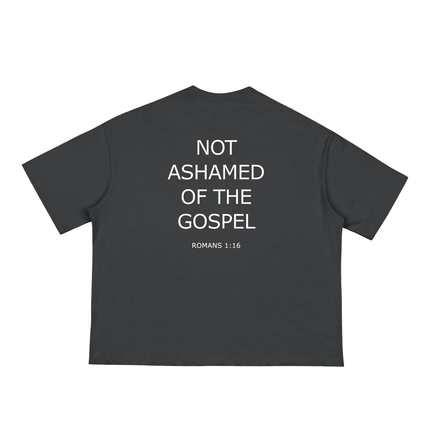 Not Ashamed Boxy Tee — Dark