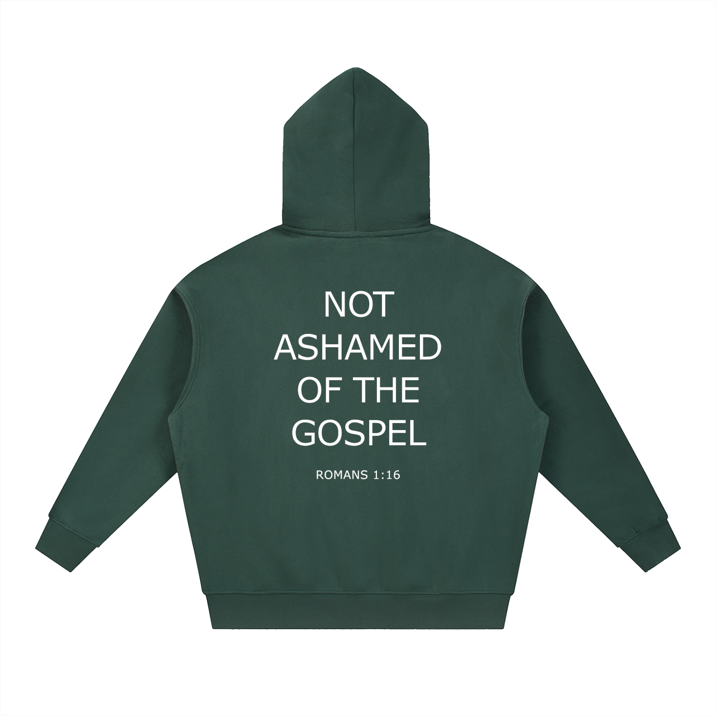 Not Ashamed Oversized Fleece Boxy Hoodie — Black
