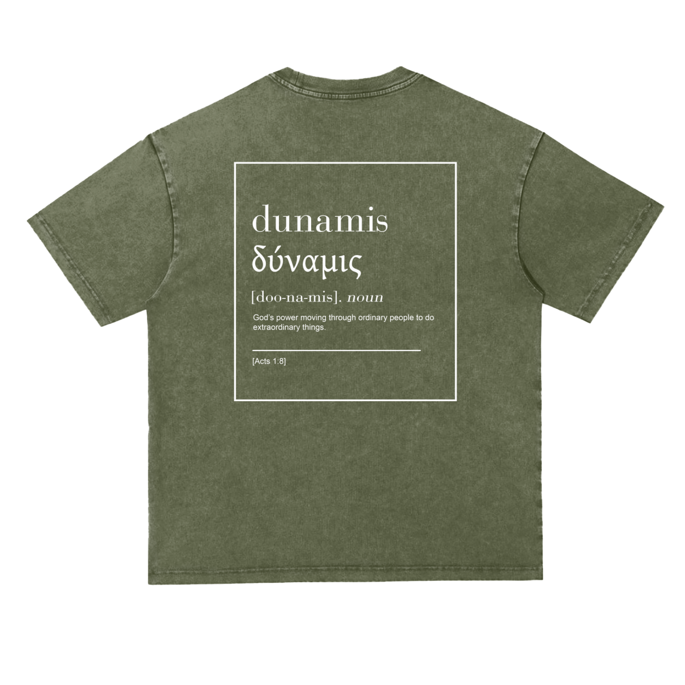 Dunamis Snow Washed Oversize Tee