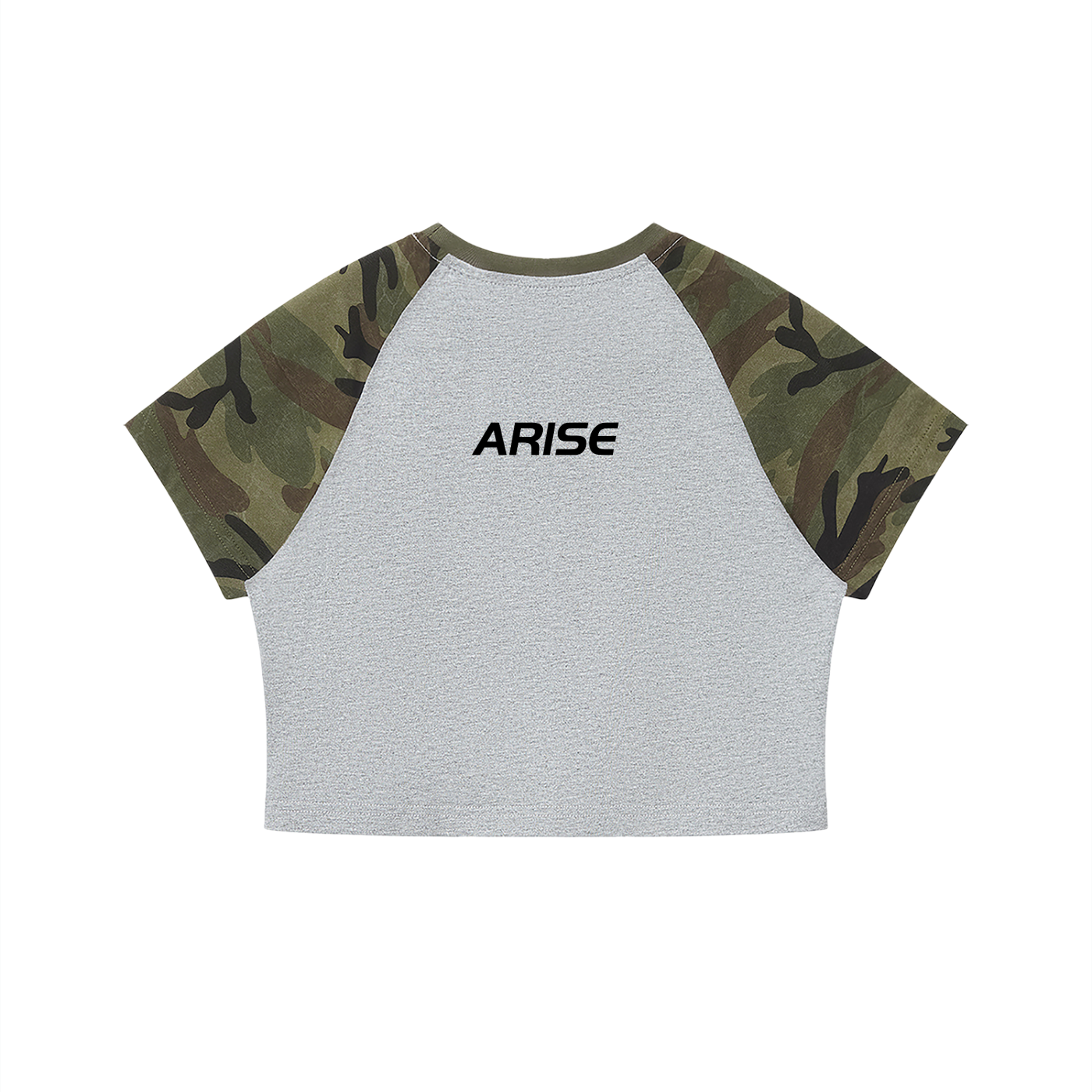 For Such A Time As This Camo Raglan Crop Tee (Light)