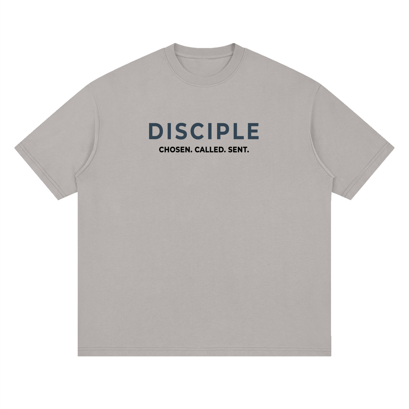 100% Disciple Drop Shoulder Tee — Light Blue