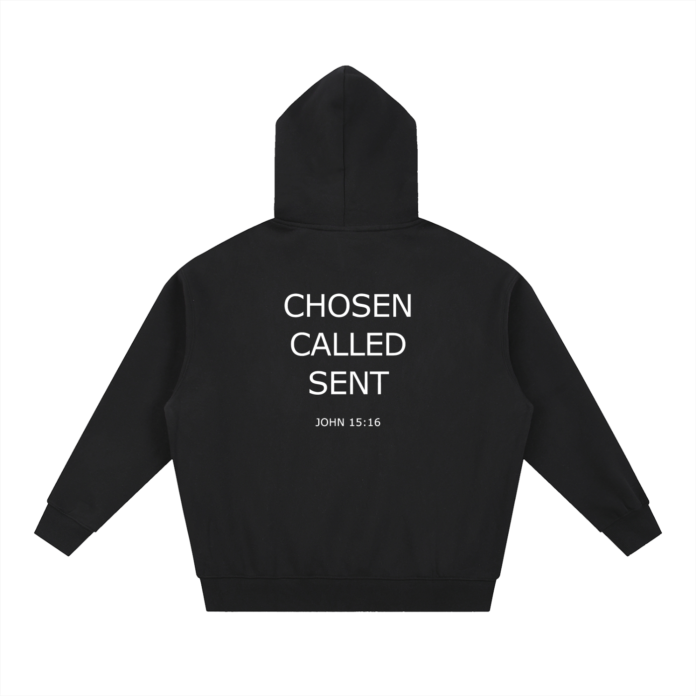 Chosen & Called Oversized Fleece Boxy Hoodie — Dark