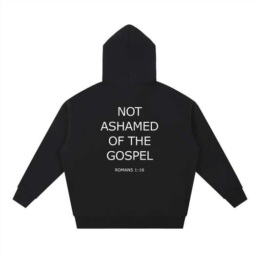 Not Ashamed Essential Heavyweight Hoodie — Black