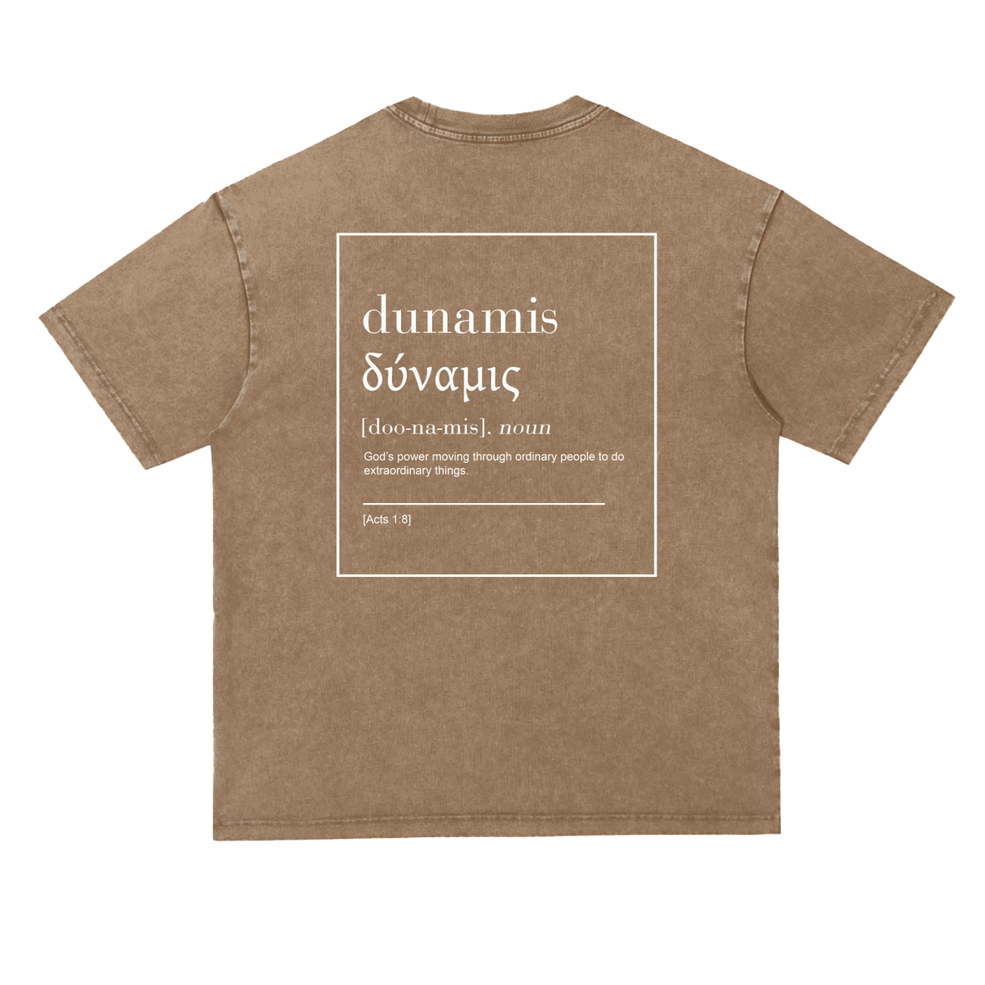 Dunamis Snow Washed Oversize Tee