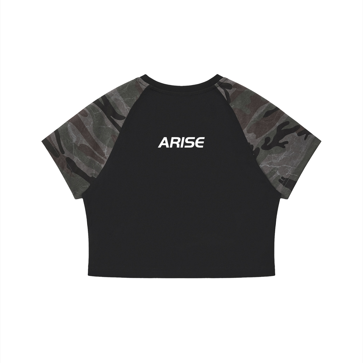 For Such A Time As This Camo Raglan Crop Tee (Dark)