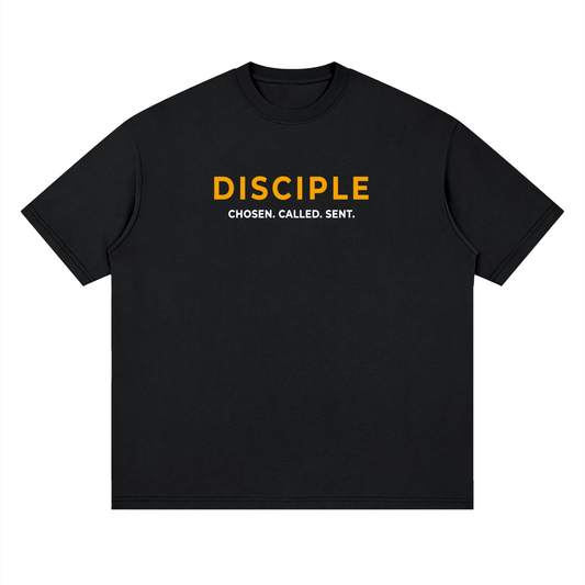 100% Disciple Drop Shoulder Tee — Black