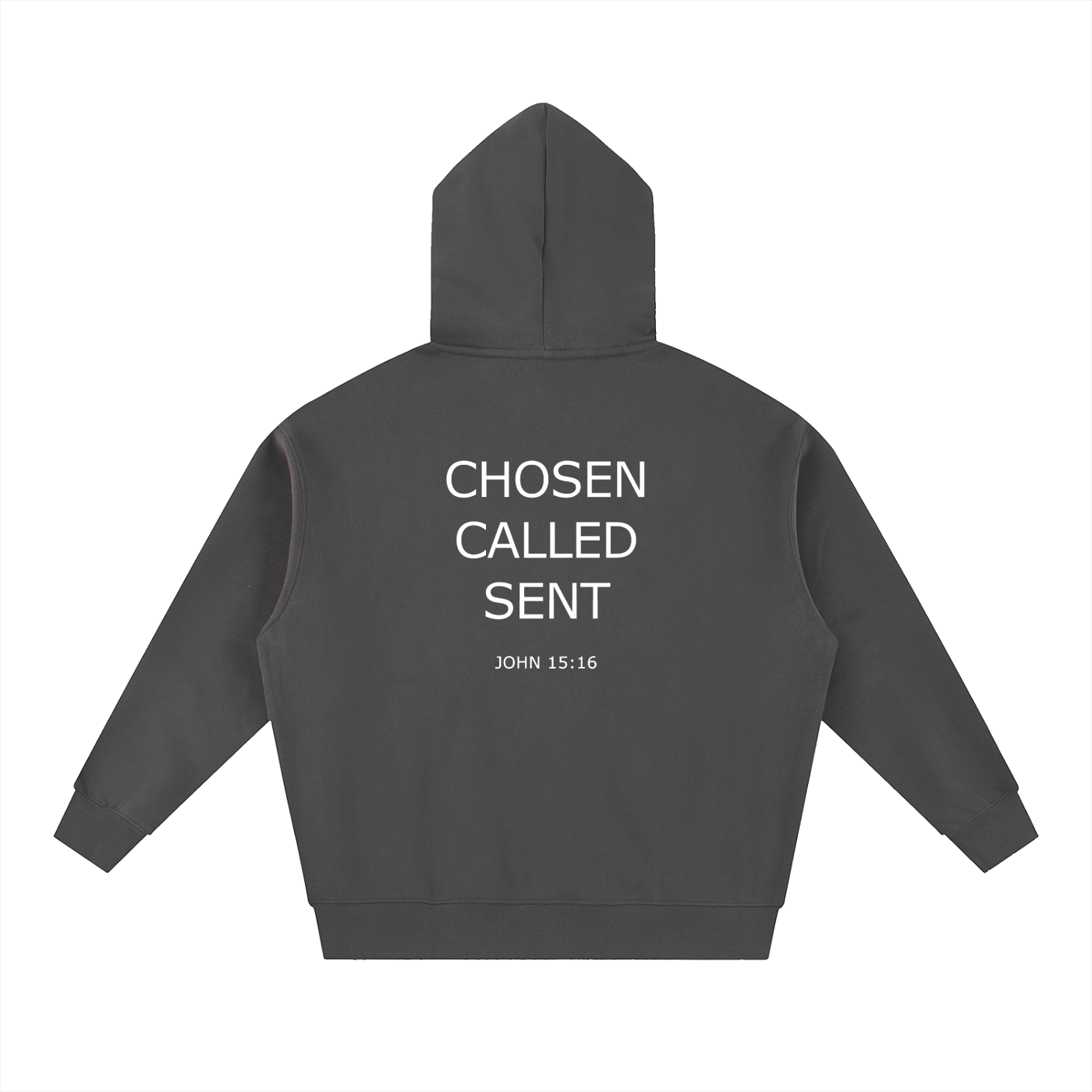 Chosen & Called Oversized Fleece Boxy Hoodie — Dark
