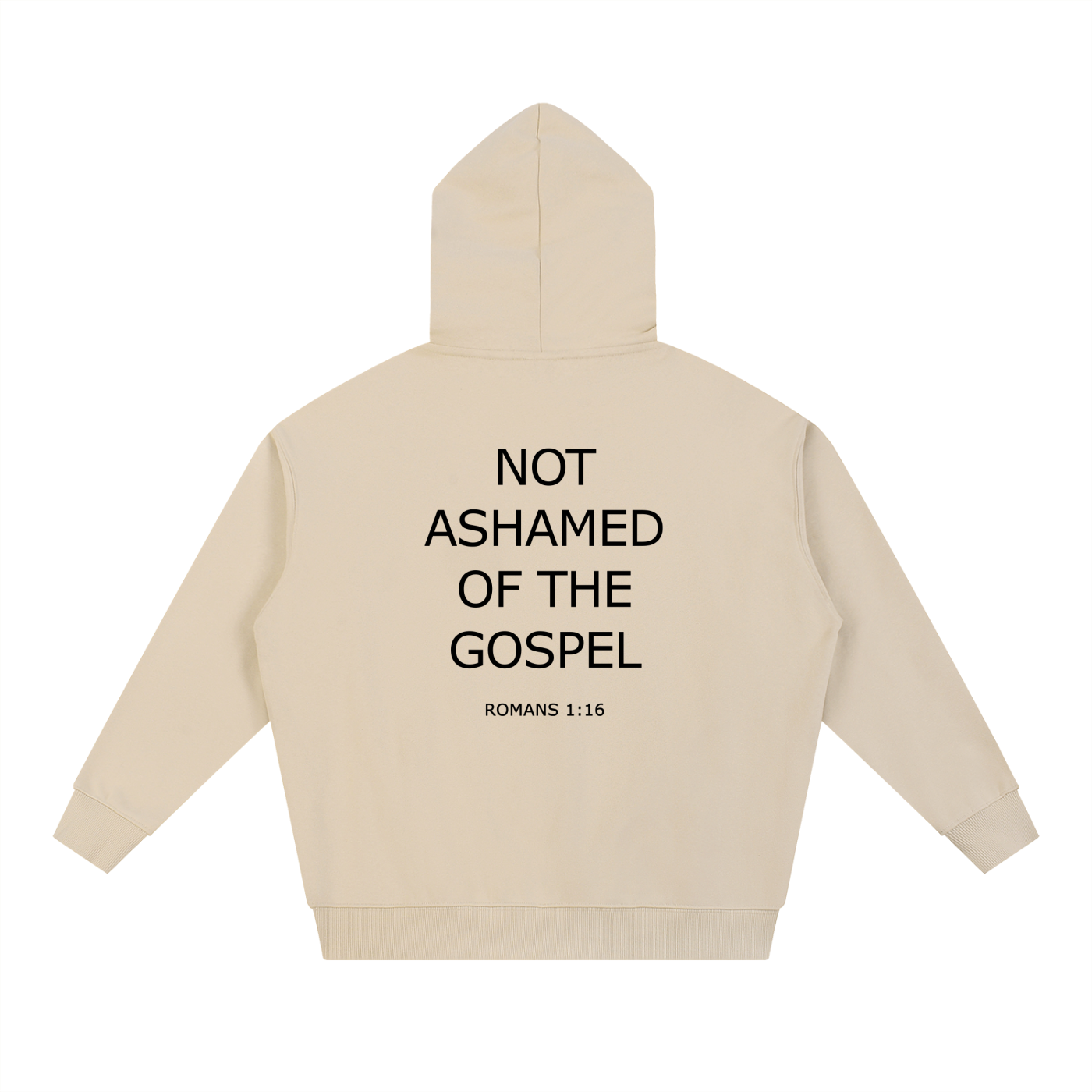Not Ashamed Essential Heavyweight Hoodie — White