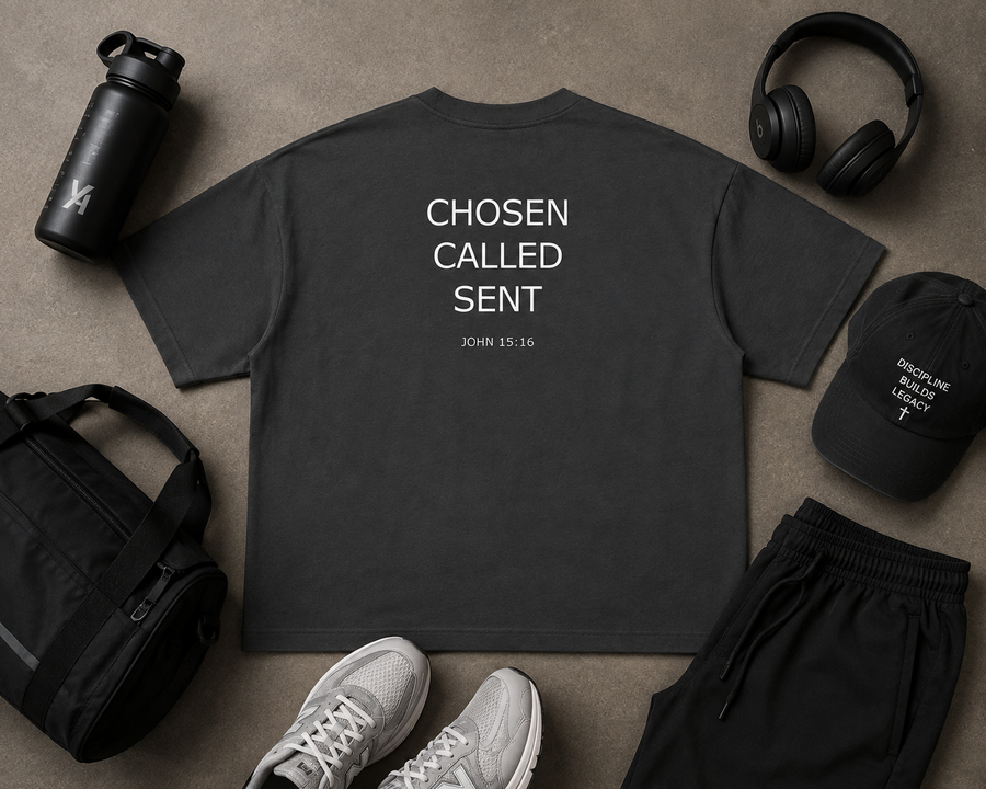Chosen & Called Boxy Tee — Dark