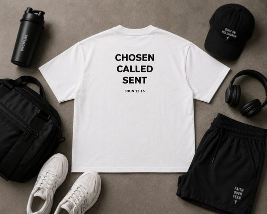 Chosen & Called Boxy Tee — Light