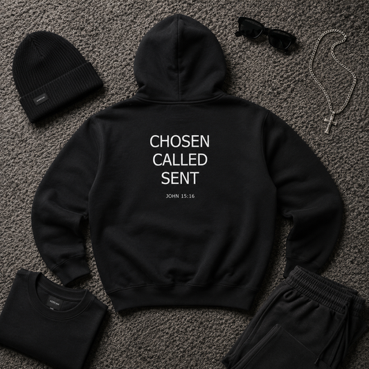 Chosen & Called Essential Heavyweight Hoodie — Dark