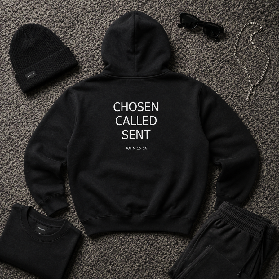 Chosen & Called Essential Heavyweight Hoodie — Dark