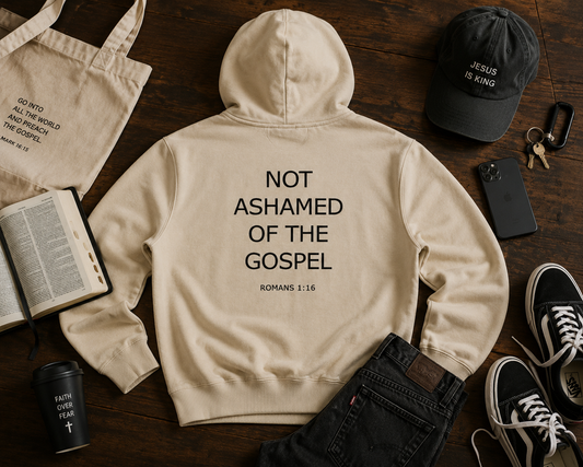 Not Ashamed Essential Heavyweight Hoodie — Light