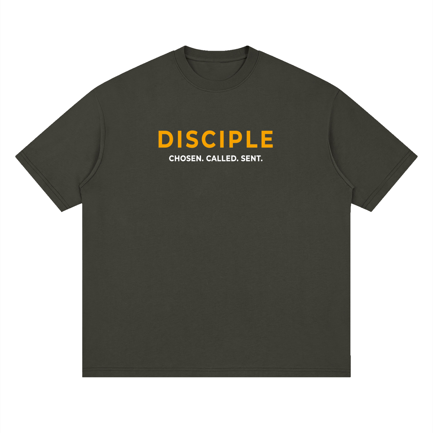 100% Disciple Drop Shoulder Tee — Black