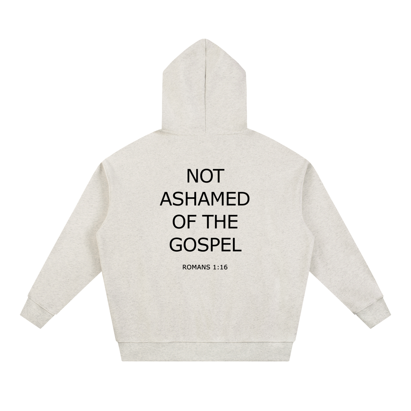 Not Ashamed Essential Heavyweight Hoodie — White