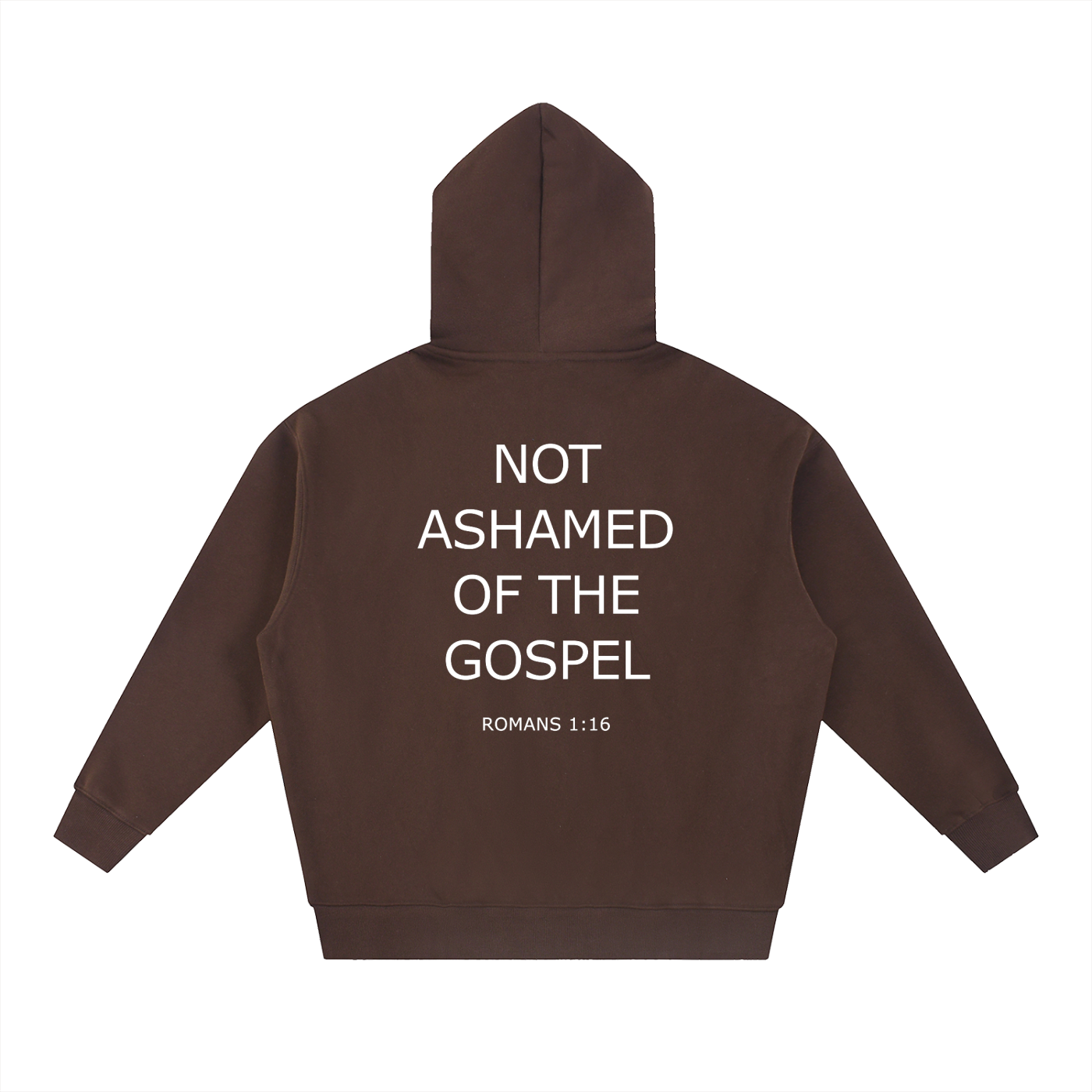 Not Ashamed Oversized Fleece Boxy Hoodie — Black