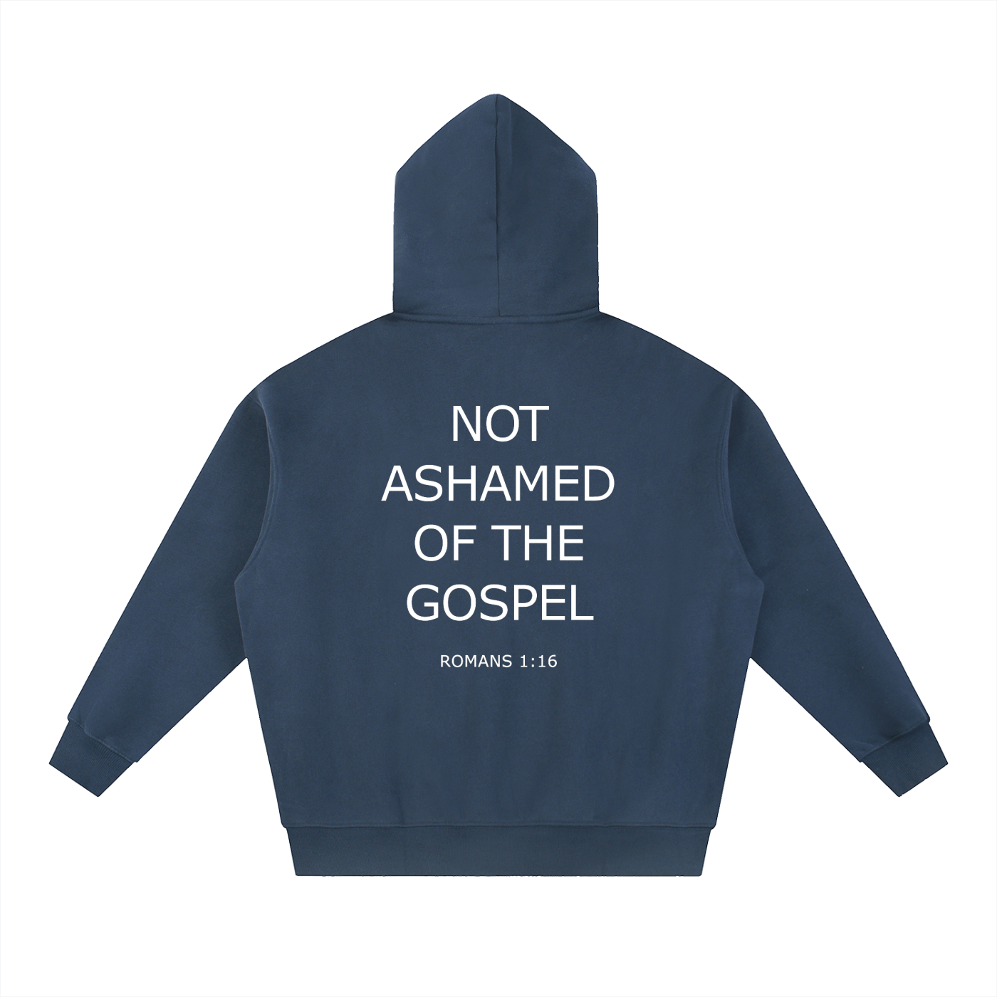 Not Ashamed Oversized Fleece Boxy Hoodie — Black