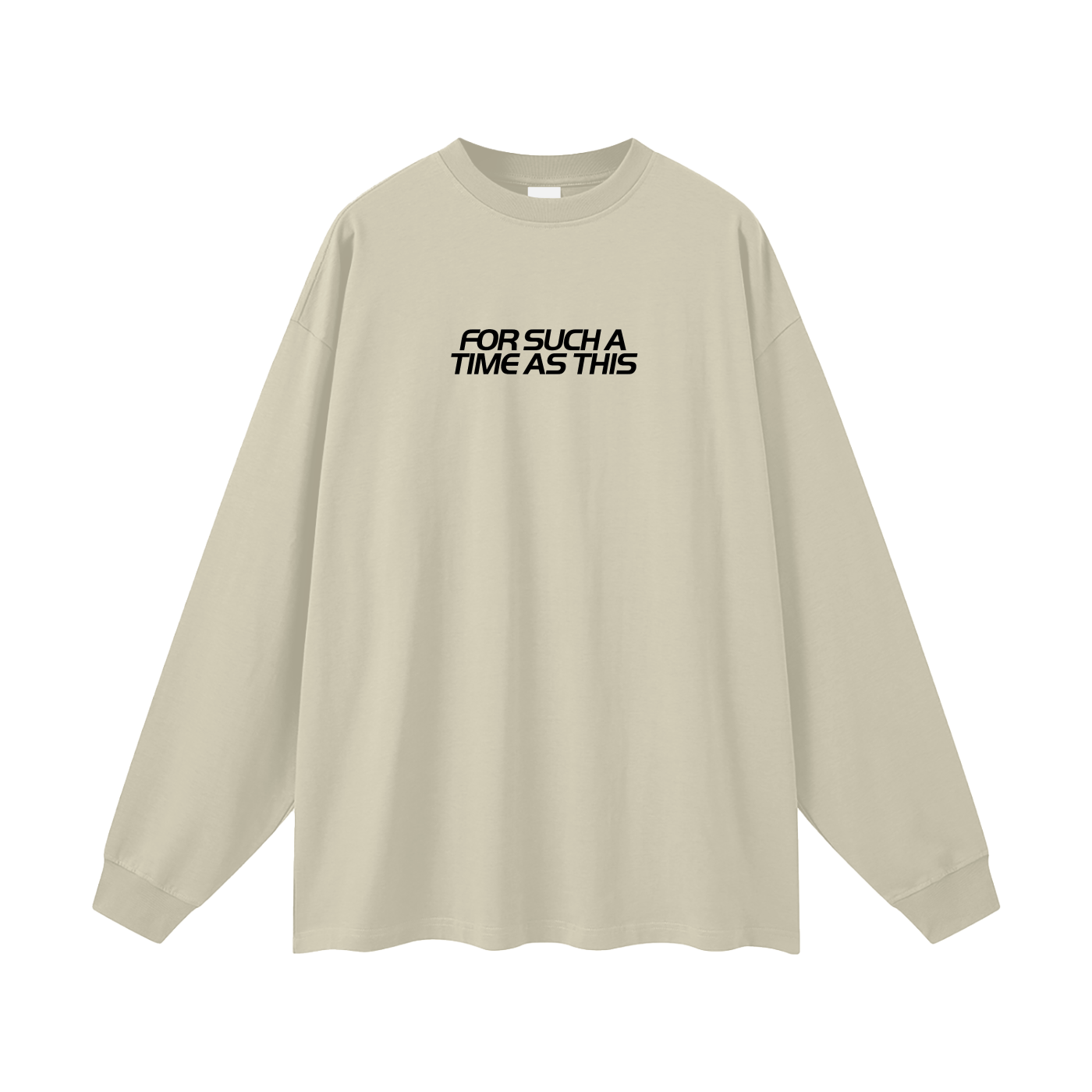 For Such A Time As This Oversized Long Sleeve Tee (Light)