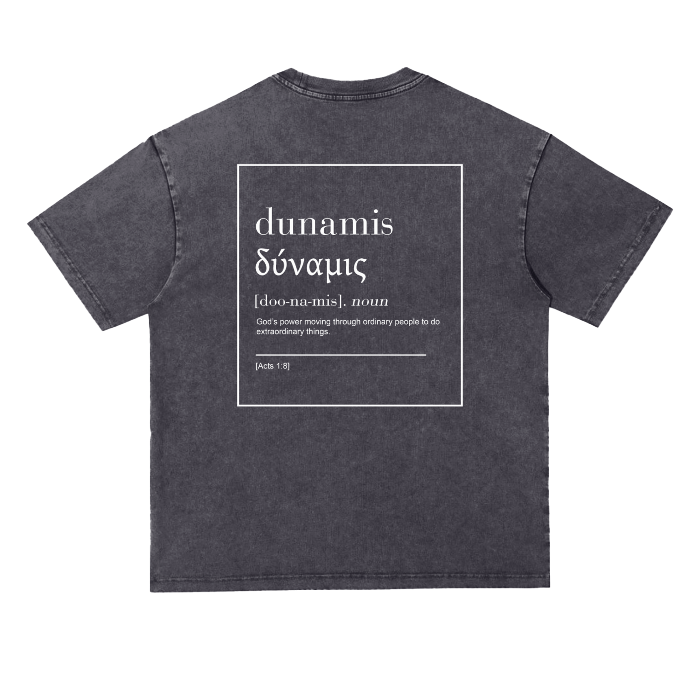 Dunamis Snow Washed Oversize Tee