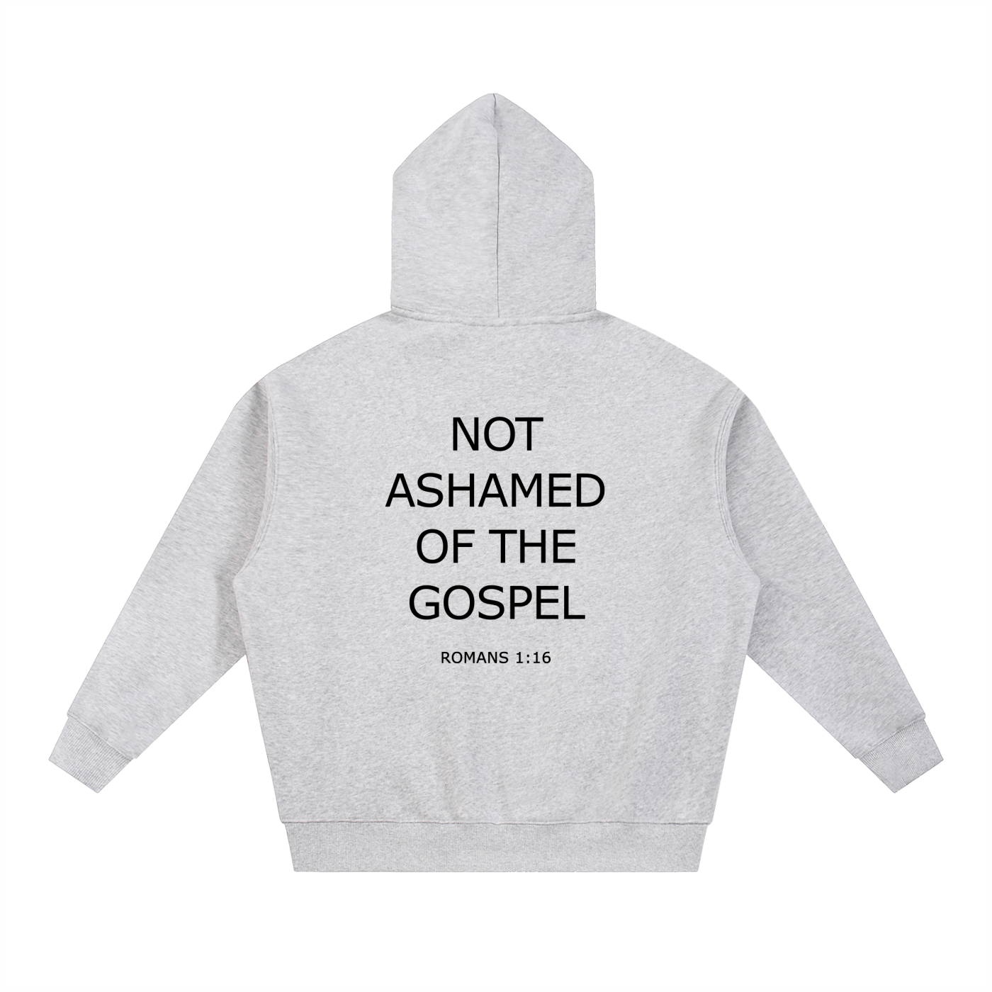 Not Ashamed Oversized Fleece Boxy Hoodie — Flower Gray