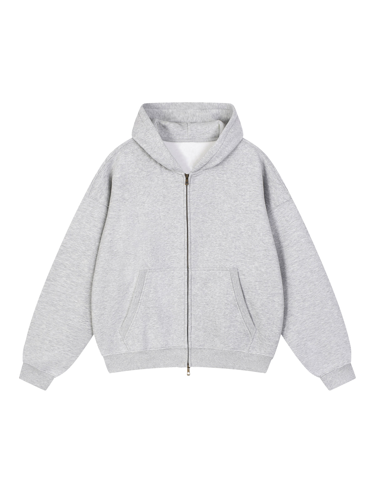Chosen & Called Oversized Fleece Boxy Hoodie — Flower Gray