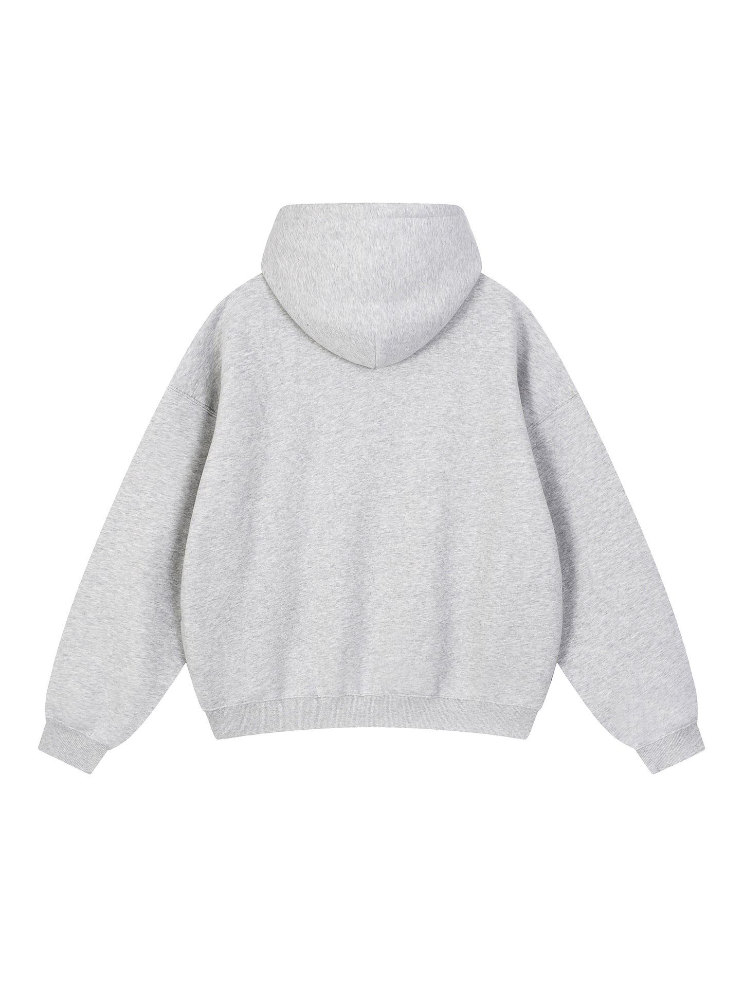 Not Ashamed Oversized Fleece Boxy Hoodie — Flower Gray