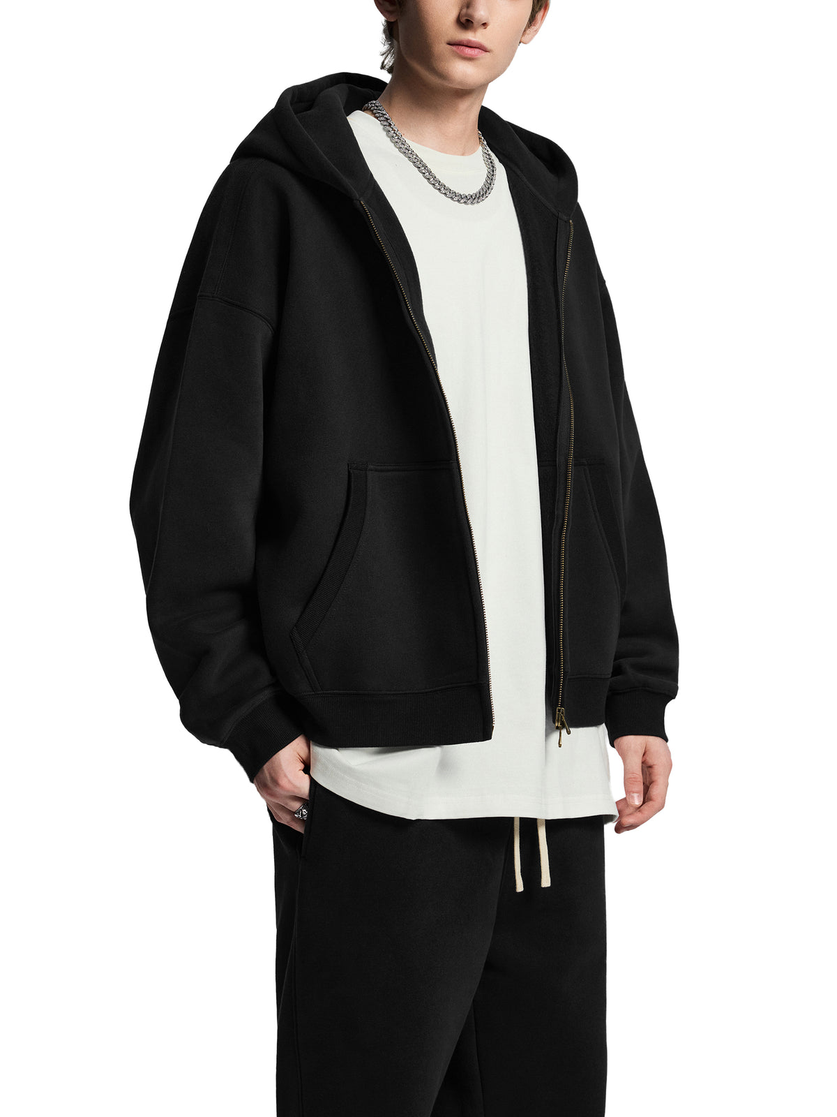 Chosen & Called Oversized Fleece Boxy Hoodie — Dark
