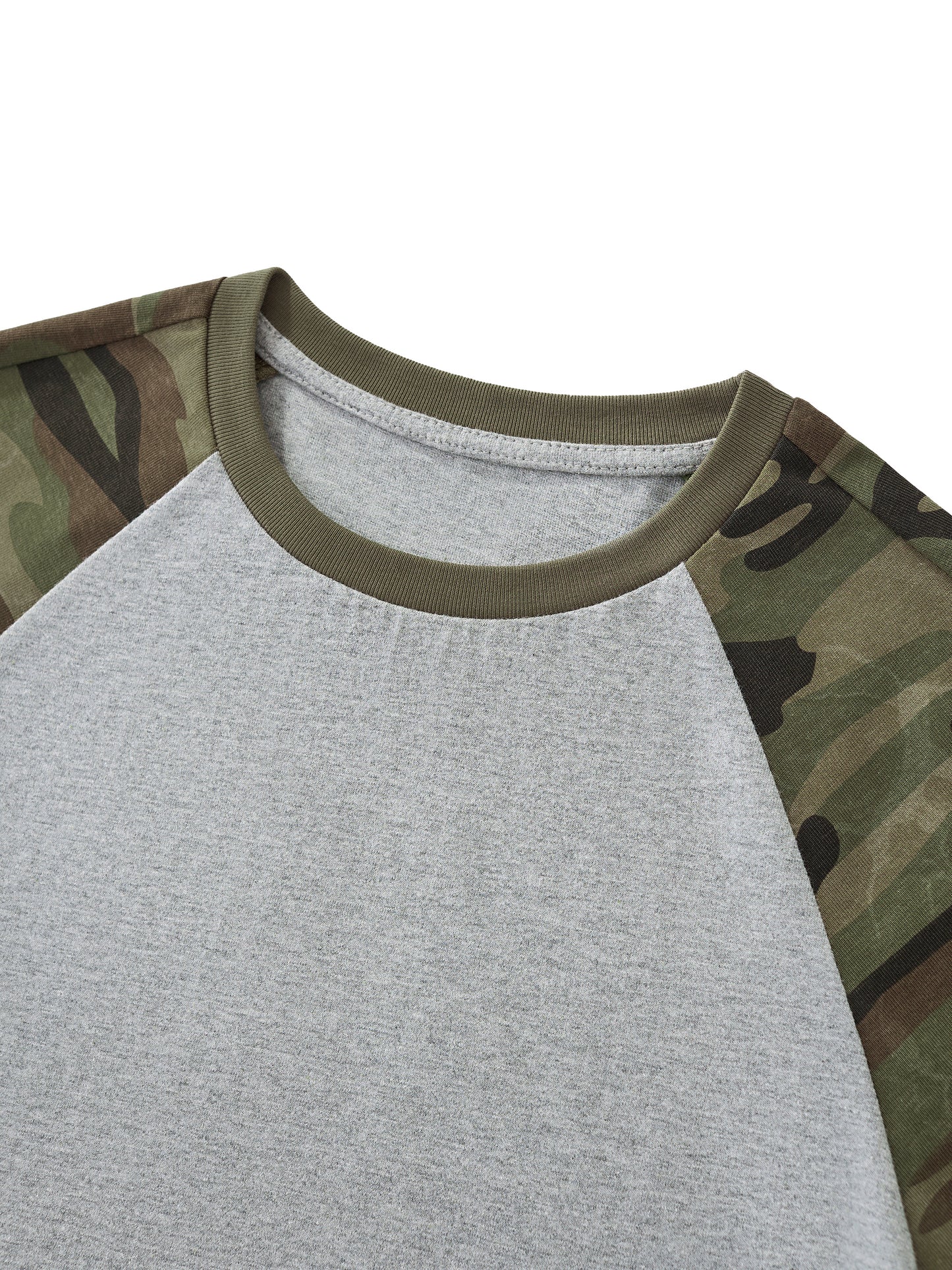 For Such A Time As This Camo Raglan Crop Tee (Light)